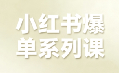 小红书爆单系列课,聚焦小红书电商全链路增长-邪修侠