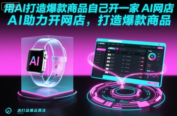 用AI打造爆款商品自己开一家AI网店,AI助力开网店,打造爆款商品-邪修侠