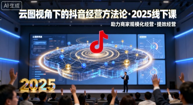 云图视角下的抖音经营方法论,2025线下课,助力商家规模化经营,提效经营(录音+字幕)-邪修侠