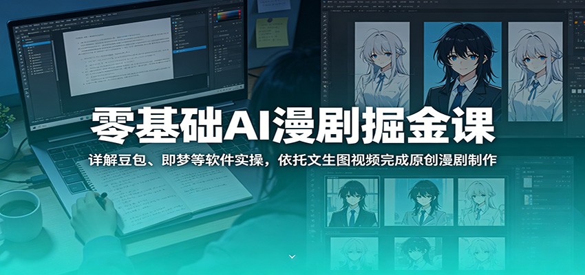 零基础AI漫剧掘金课:详解豆包、即梦等软件实操,依托文生图视频完成原创漫剧制作 零基础AI漫剧掘金课:详解豆包、即梦等软件实操,依托文生图视频完成原创漫剧制作