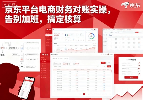 京东平台电商财务对账实操,告别加班,搞定核算-邪修侠
