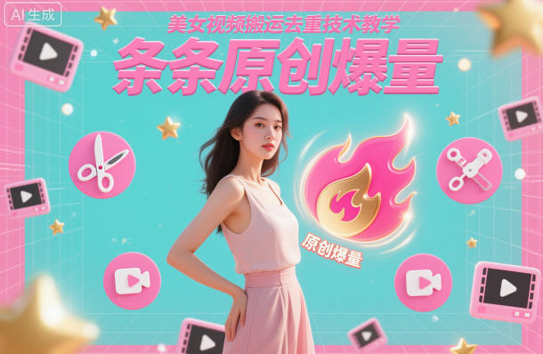 美女视频搬运去重技术教学,条条原创爆量-邪修侠