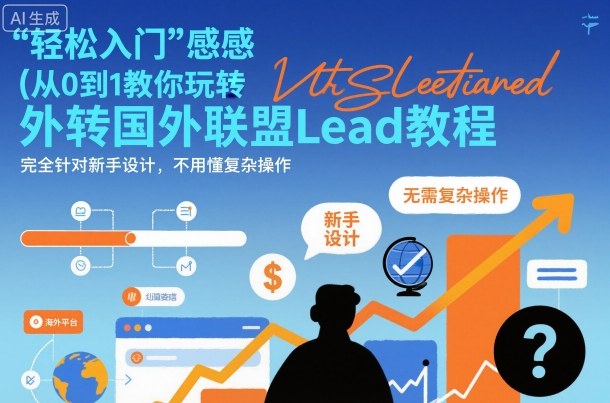 国外联盟賺美刀项目,从0到1教你玩转国外联盟Lead教程,纯新手可操作性100%-邪修侠