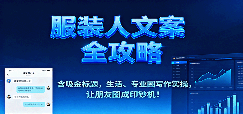 服装人文案全攻略,含吸金标题,生活、专业圈写作实操,让朋友圈成印钞机!-邪修侠
