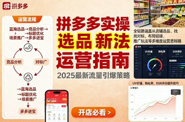 王校长9月12拼多多实操新玩法,全链路涵盖从店铺选品、找对标,布局链接,推广玩法等多维度运营思路-邪修侠