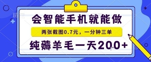 手机项目，二十秒一单，纯薅羊毛一天2张+做就有【揭秘】-邪修侠
