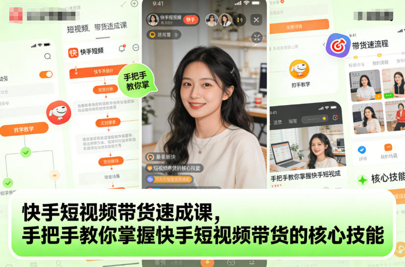快手短视频带货速成课,手把手教你掌握快手短视频带货的核心技能-邪修侠