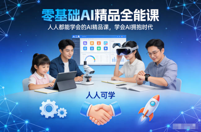 零基础AI精品全能课,人人都能学会的AI精品课,学会AI拥抱时代-邪修侠
