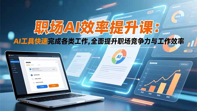 职场AI效率提升课：AI工具快速完成各类工作,全面提升职场竞争力与工作效率-邪修侠
