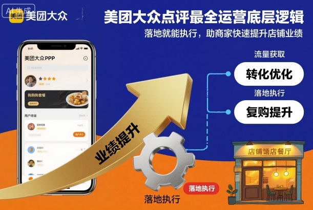 美团大众点评最全运营底层逻辑,落地就能执行,助商家快速提升店铺业绩-邪修侠