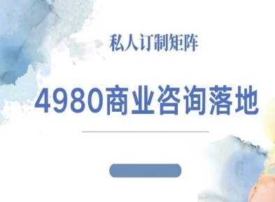 4980商业咨询师落地课程-ip运营高客单教程-邪修侠