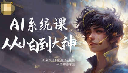 AI系统课程,从小白到大神系统学AI,AI声音-AI绘画-AI视频一门课全掌握-邪修侠