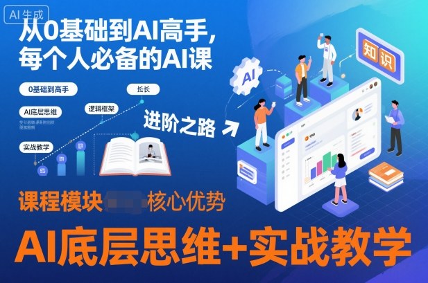 从0基础到AI高手，每个人必备的AI课，AI底层思维+实战教学-邪修侠