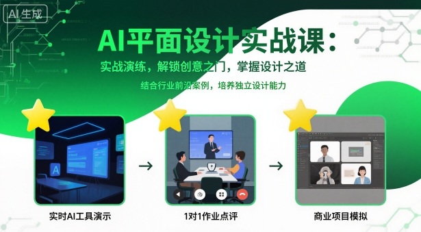 AI平面设计实战课,实战演练,解锁创意之门,掌握设计之道-邪修侠