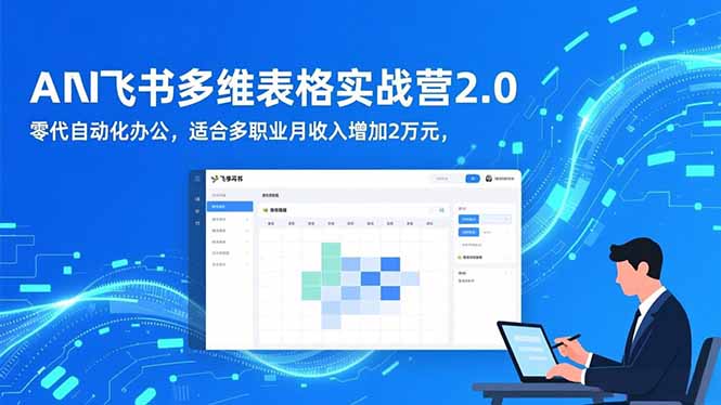 AI+飞书多维表格实战营2.0:零代码自动化办公,适合多职业月收入增加2万元-邪修侠