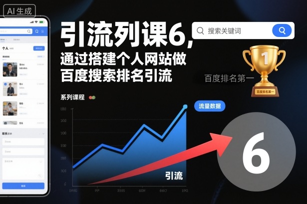 引流系列课6,通过搭建个人网站做百度搜索排名引流-邪修侠