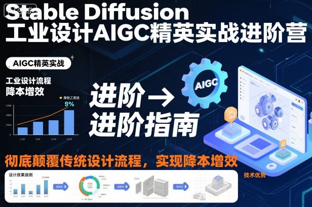 Stable Diffusion工业设计AIGC精英实战进阶营，彻底颠覆传统设计流程，实现降本增效-邪修侠