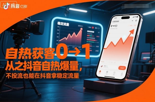 自热获客从0到1之抖音自热爆量,不投流也能在抖音拿稳定流量-邪修侠