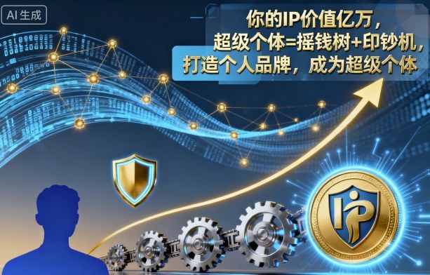 你的IP价值亿万,超级个体=摇钱树+印钞机,打造个人品牌,成为超级个体-邪修侠
