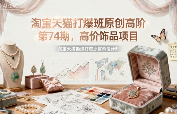 淘宝天猫打爆班原创高阶第74期,高价饰品项目-邪修侠