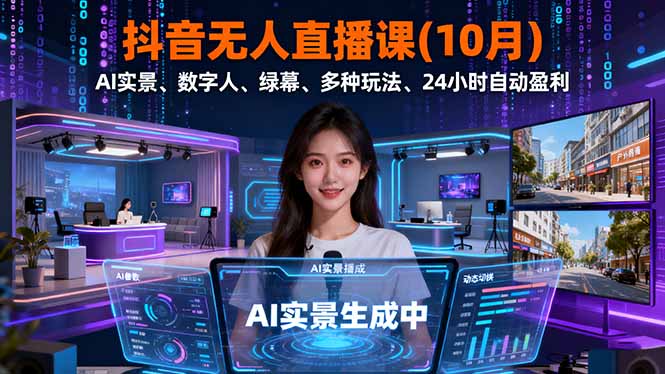 抖音无人直播课(10月-邪修侠