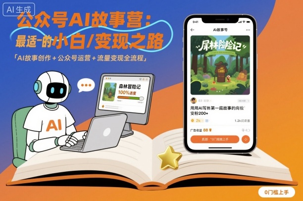 公众号ai故事营,最适合小白的自媒体变现之路-邪修侠