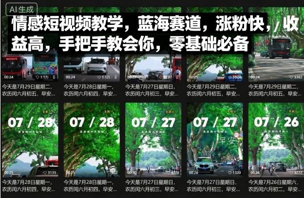 情感短视频教学,蓝海赛道,涨粉快,收益高,手把手教会你,零基础必备-邪修侠