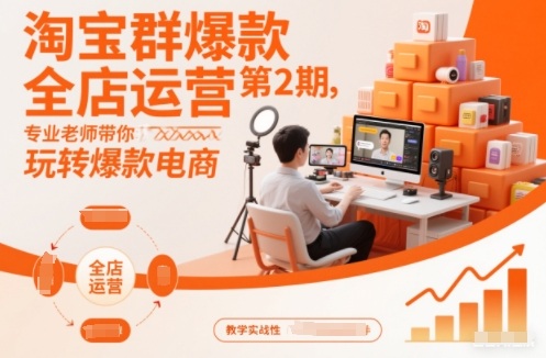 淘宝群爆款全店运营第2期,专业老师带你玩转爆款电商-邪修侠