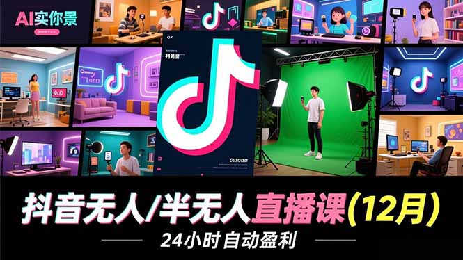 抖音无人/半无人直播课(12月-邪修侠