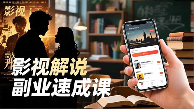 Tk影视解说副业速成课,软件安装、全流程实操、爆款预设,新手两周变现-邪修侠