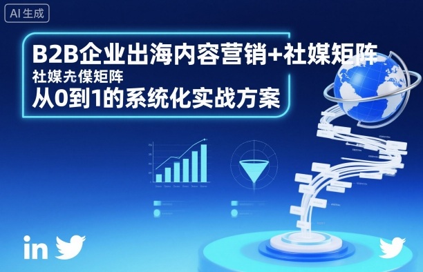 B2B企业出海内容营销+社媒矩阵,从0到1的系统化实战方案-邪修侠