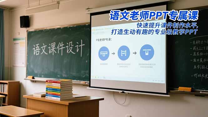 语文老师PPT专属课:快速提升课件制作水平,打造生动有趣的专业级教学PPT-邪修侠