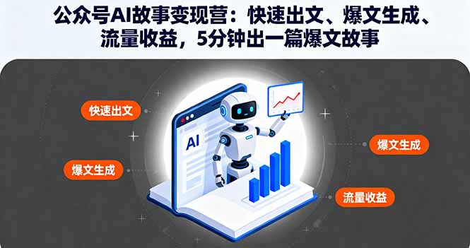 公众号AI故事变现营:快速出文、爆文生成、流量收益,5分钟出一篇爆文故事-邪修侠
