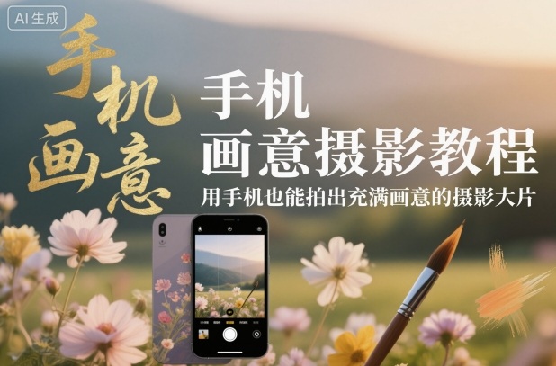 手机画意摄影教程,用手机也能拍出充满画意的摄影大片-邪修侠