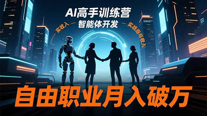 AI高手训练营3.0,ChatGPT,Midjourney,智能体开发,自由职业月入破万-邪修侠
