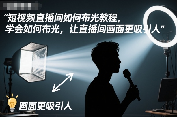 短视频直播间如何布光教程,学会如何布光,让直播间画面更吸引人-邪修侠