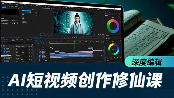 AI短视频创作修仙课,从炼气到金仙、爆款复刻、深度编辑,掌握全栈AI能力-邪修侠