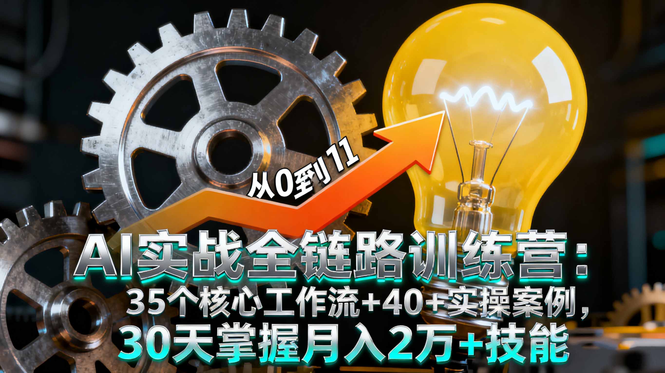 AI实战全链路训练营:35个核心工作流+40+实操案例,30天掌握月入2万+技能-邪修侠