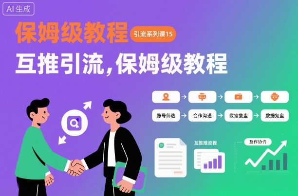 引流系列课15:互推引流,保姆级教程【文档】-邪修侠
