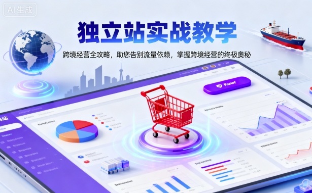 独立站实战教学,跨境经营全攻略,助您告别流量依赖,掌握跨境经营的终极奥-邪修侠