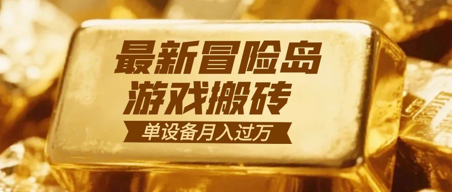 冒险岛游戏搬砖 一组账号月利润9000+-邪修侠