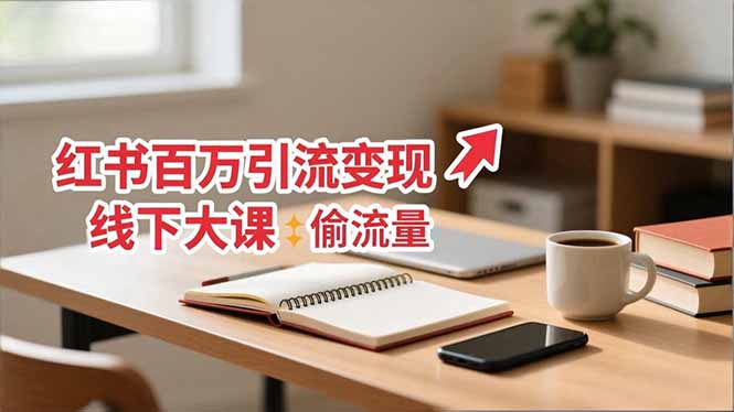 小红书百万引流变现-11月线下大课:分享从0到百万引流路径,手把手教偷流量、拿结果-邪修侠