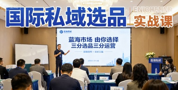 国际私域选品实战课，蓝海市场由你选择，七分选品三分运营-邪修侠