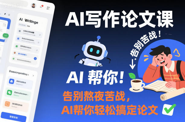 AI写作论文课，告别熬夜苦战，AI帮你轻松搞定论文-邪修侠