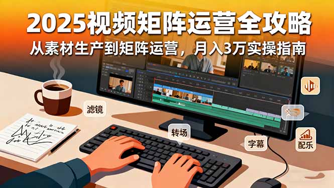 2025短视频矩阵运营全攻略:从素材生产到矩阵运营,月入3万实操指南-邪修侠