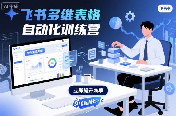 飞书多维表格自动化训练营,手把手教你告别重复处理,用多维表格开启高效办公新模式-邪修侠