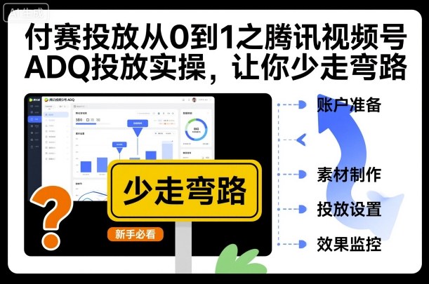 付赛投放从0到1之腾讯视频号ADQ投放实操，让你少走弯路-邪修侠
