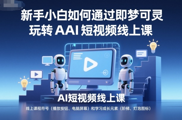新手小白如何通过即梦可灵玩转AI短视频线上课-邪修侠
