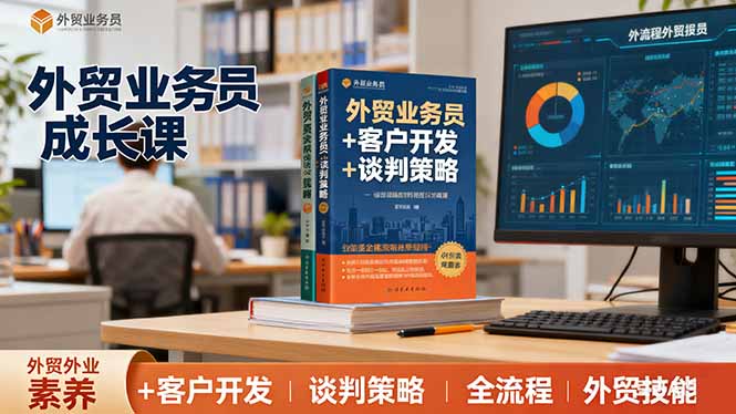 外贸业务员成长课:职业素养+客户开发+谈判策略、掌握全流程外贸技能-邪修侠