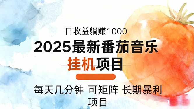 2025年最新番茄音乐人挂机项目,每天几分钟,月入1000+,可矩阵,一台…-邪修侠
